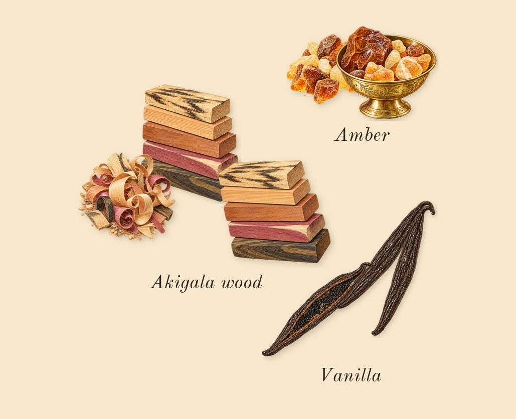 Scarlet Sands, dry-down: Akigala wood, Vanilla, Amber
