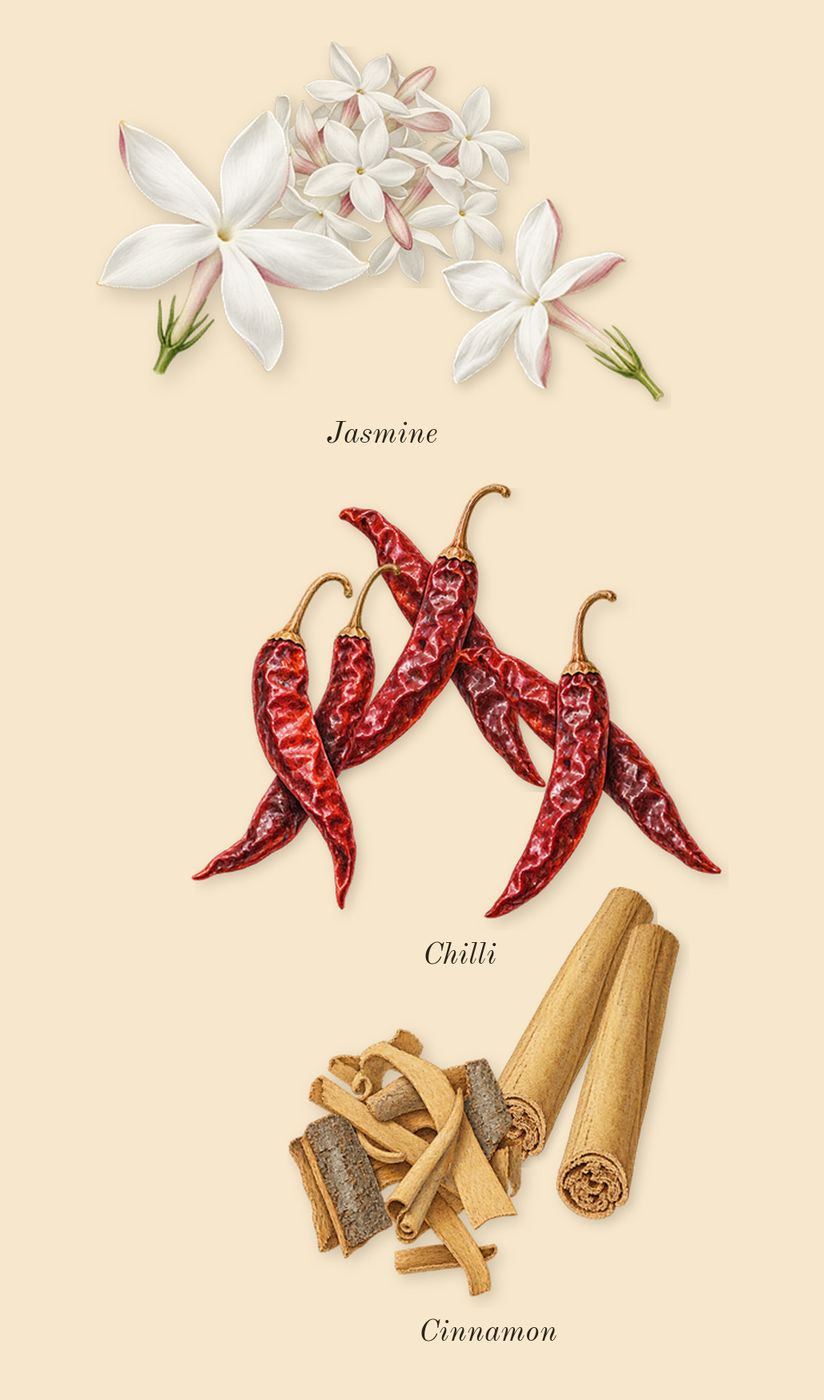 Fate Woman, heart: Cinnamon, Chilli, Jasmine