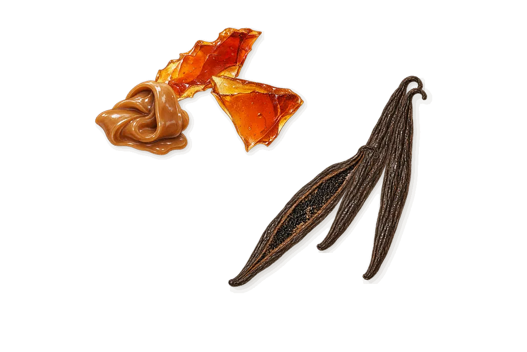 Delizia Peachplease, what stays: Vanilla, Brown sugar