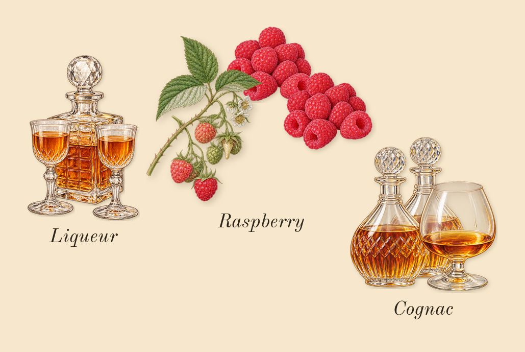 Royal Blend Sequoia, top notes: Raspberry, Liqueur, Cognac