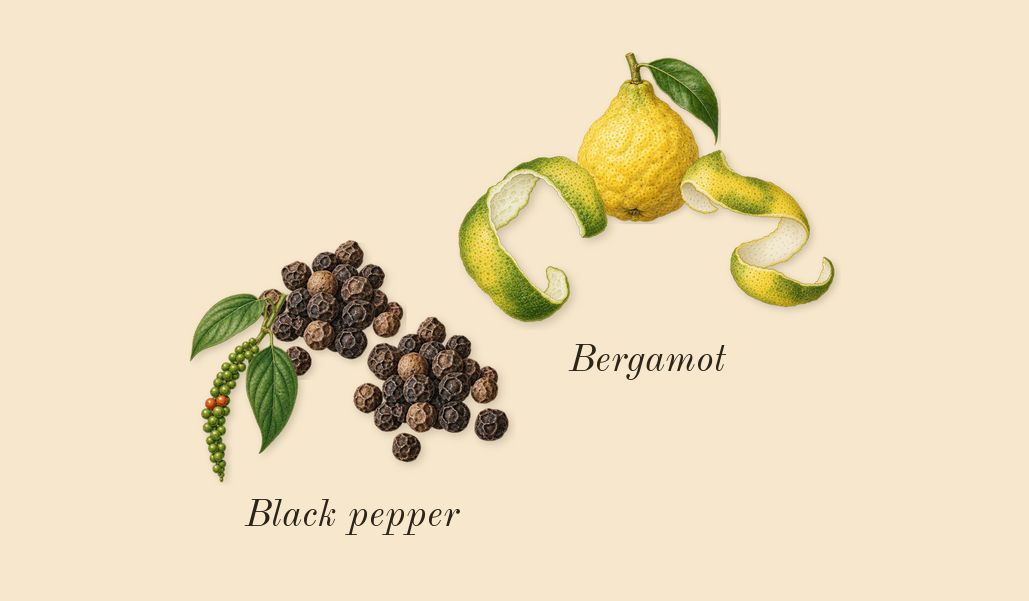 Angel Dust, top notes: Black pepper, Bergamot