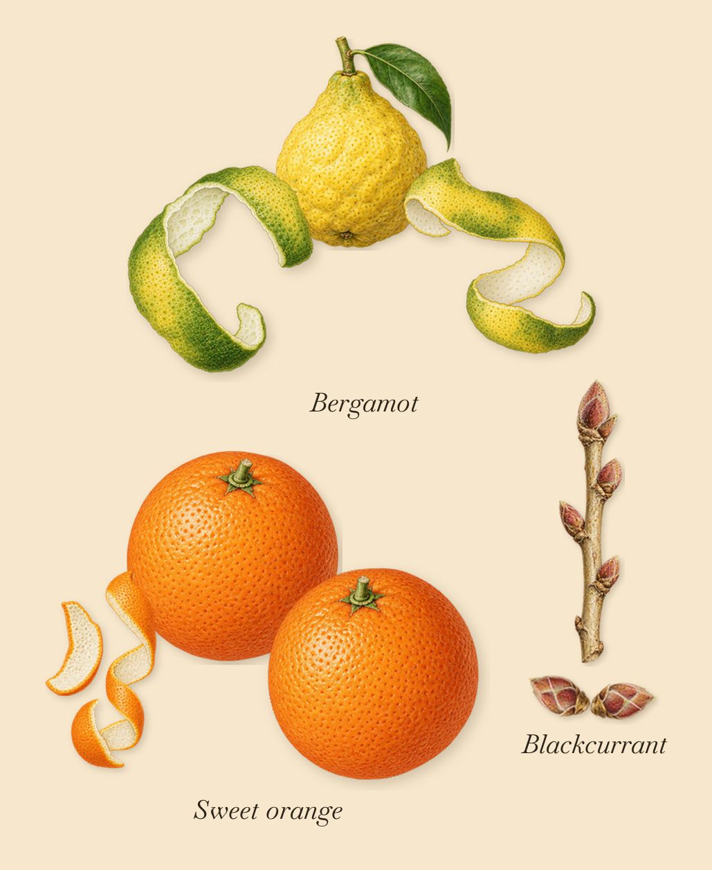 Orange Crush, when you spray it: Sweet orange, Bergamot, Blackcurrant