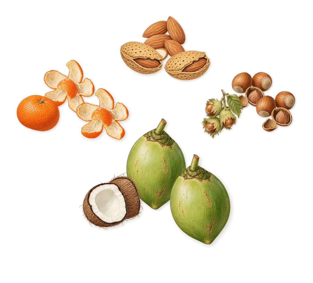 Vanilla Haze, when you spray it: Mandarin, Coconut, Almond, Hazelnut