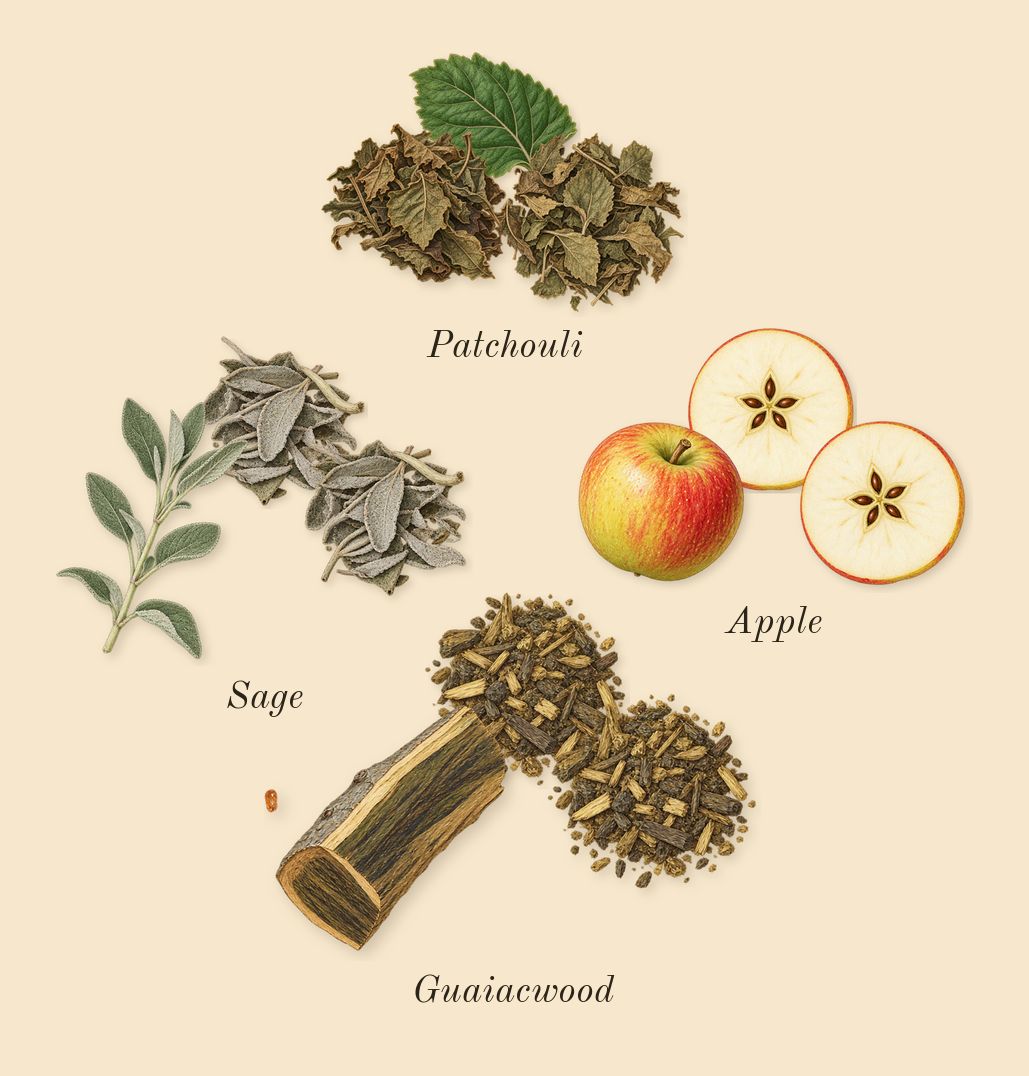Yes I Am The King Icon, heart: Guaiacwood, Apple, Patchouli, Sage