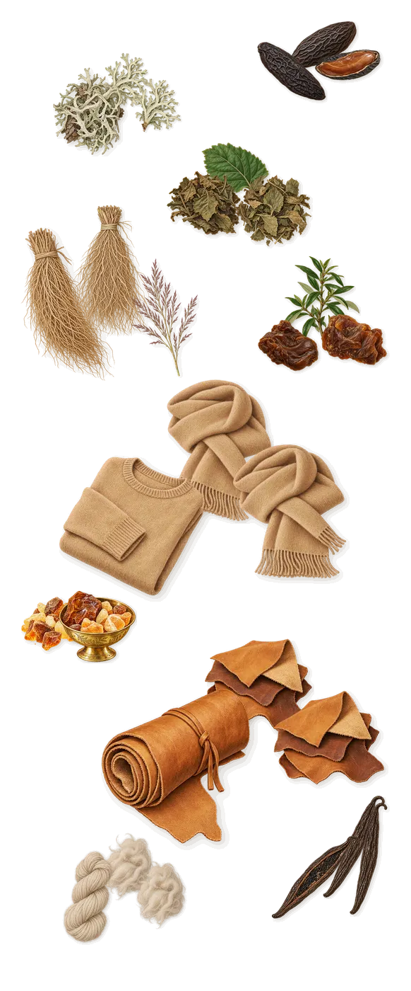 Ambassador Intense, what stays: Tonka (coumarin), Vanilla, Leather, Patchouli, Amber, Oakmoss, Musk, Labdanum, Cashmeran (cashmere wood), Vetiver