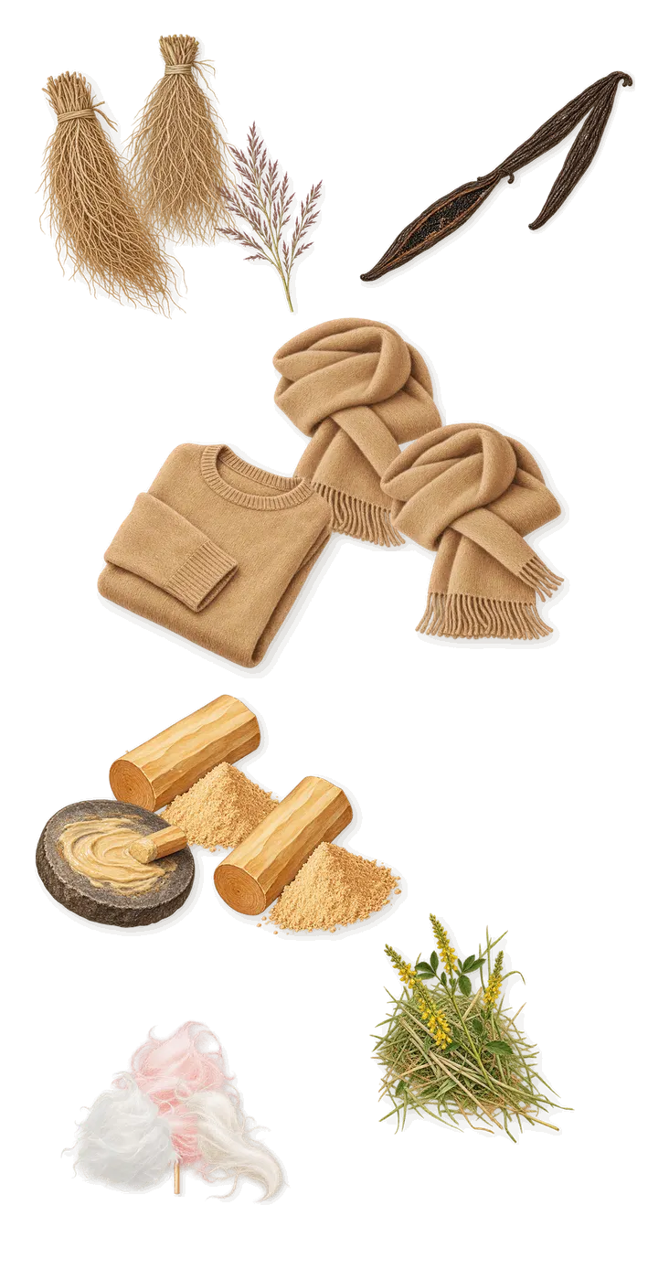 Ambassadora, what stays: Vetiver, Vanilla, Sandalwood, Musk, Powdered sugar, Coumarin (new-mown hay)