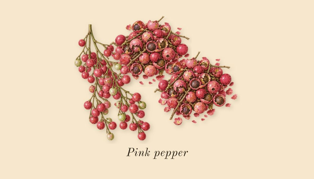 You, top notes: Pink pepper