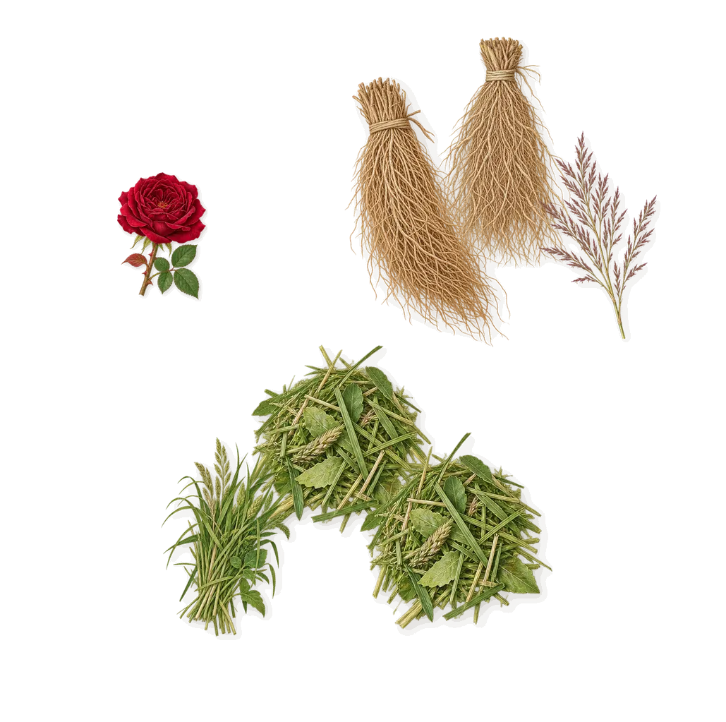 Bohemian Lime, as it settles: Aromatic greens, Vetiver, Citronellol (rose)