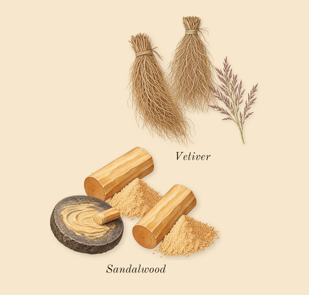 Néroli Plein Sud, dry-down: Vetiver, Sandalwood
