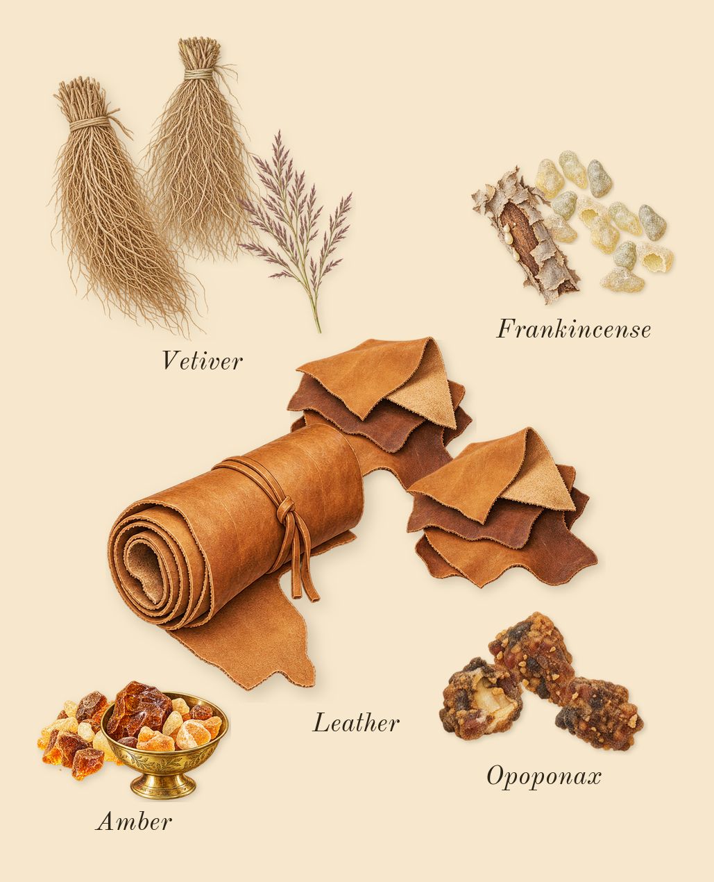 Honour Woman, dry-down: Vetiver, Frankincense, Amber, Opoponax, Leather