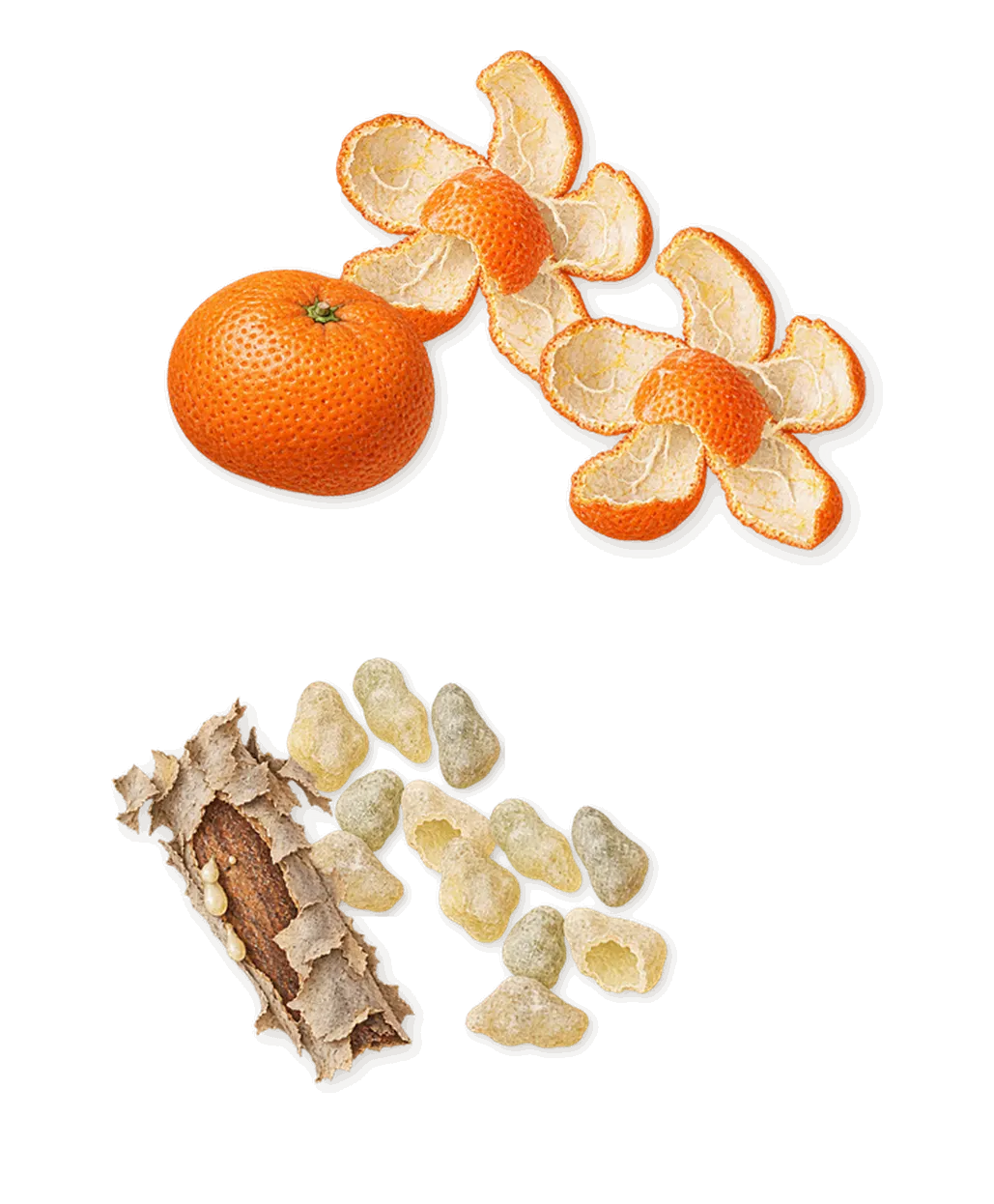 Bottled, when you spray it: Mandarin, Frankincense