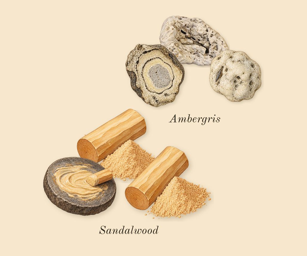 Le Beau Le Parfum, dry-down: Sandalwood, Ambergris