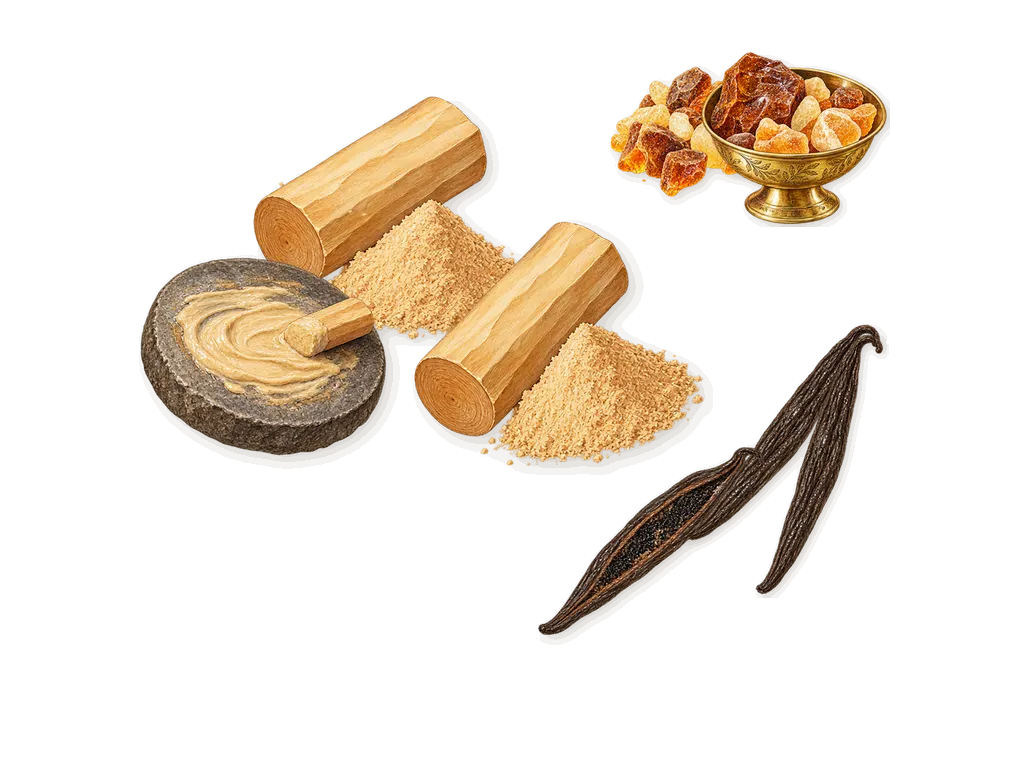 Fancy, what stays: Vanilla, Amber, Sandalwood
