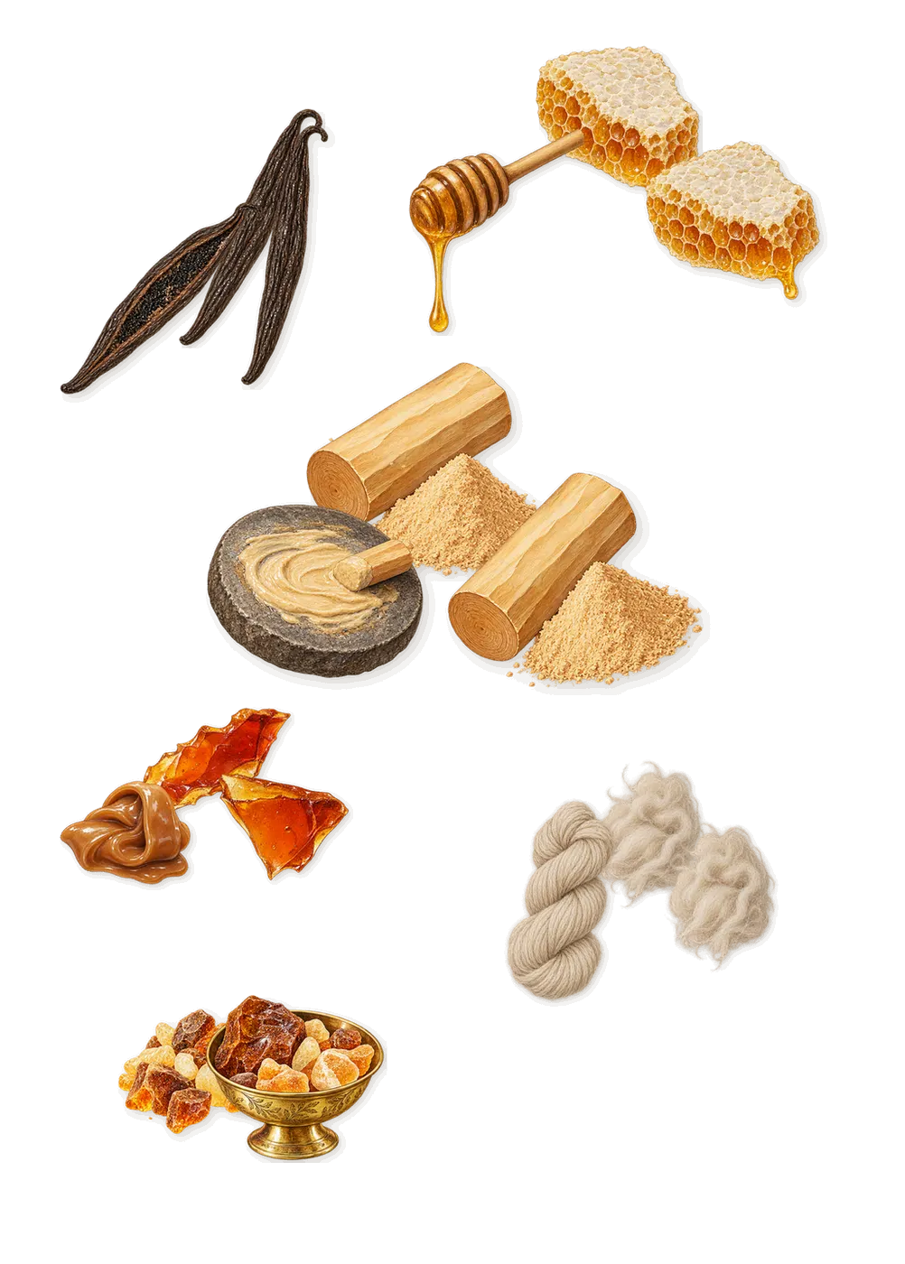 Illicit, what stays: Honey, Amber, Caramel, Vanilla, Sandalwood, Cashmeran (cashmere wood)