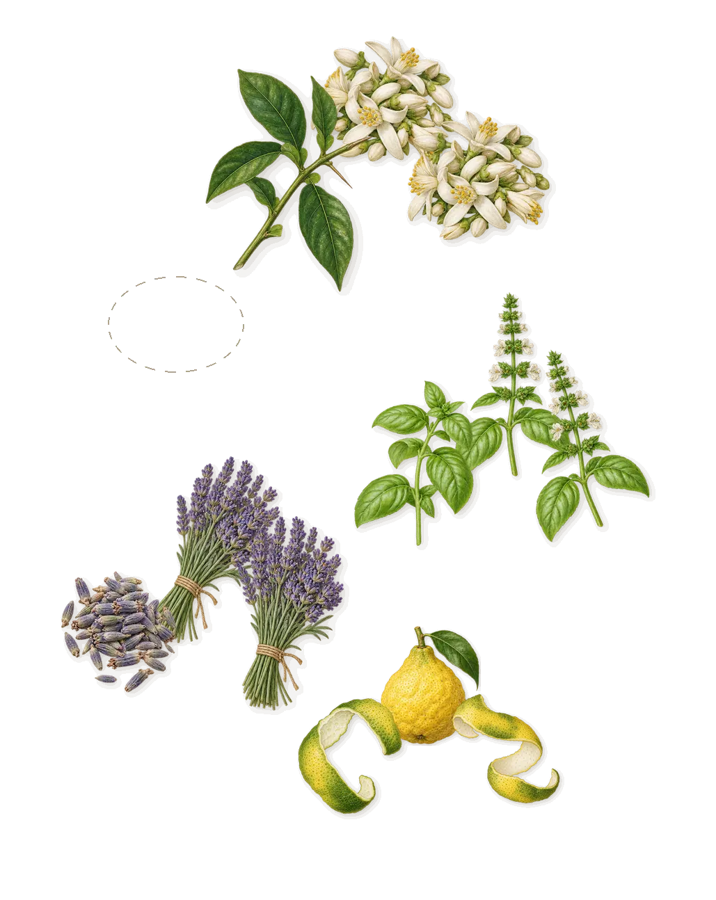 Artisan Blu, when you spray it: Bergamot, Basil, Chayote, Lavender, Bitter orange