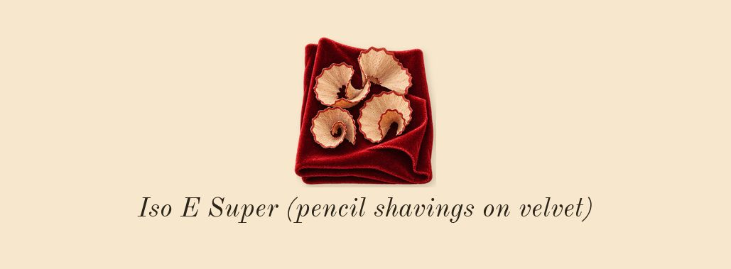 Not a Perfume, dry-down: Iso E Super (pencil shavings on velvet)