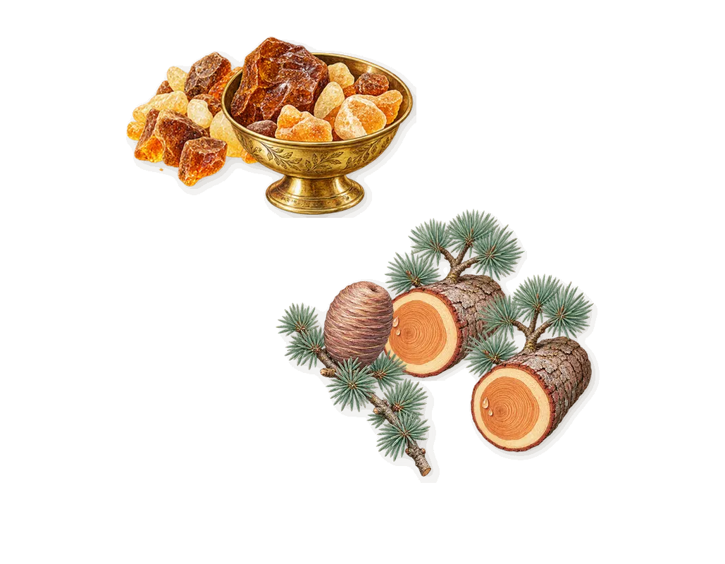 Blue, what stays: Cedar, Amber