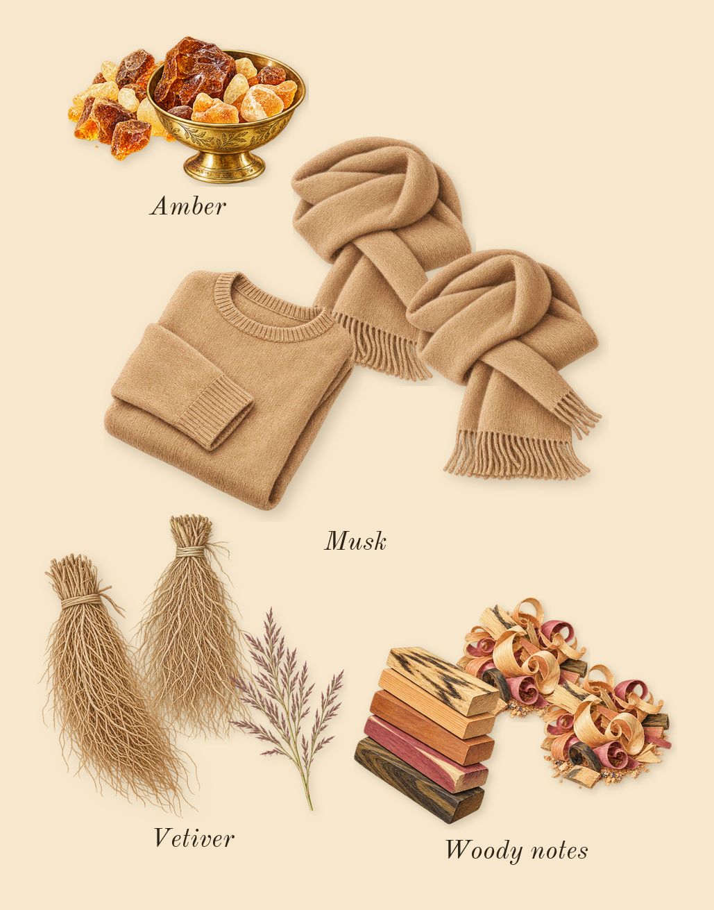 Reaction For Her, dry-down: Woody notes, Vetiver, Amber, Musk