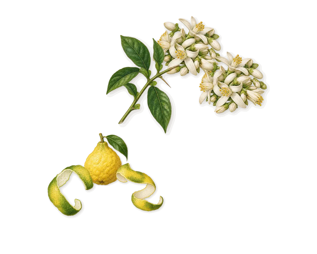 Original Musk, when you spray it: Bergamot, Orange blossom