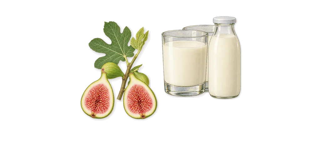 Fichi e Panna, as it settles: Fig, Milk
