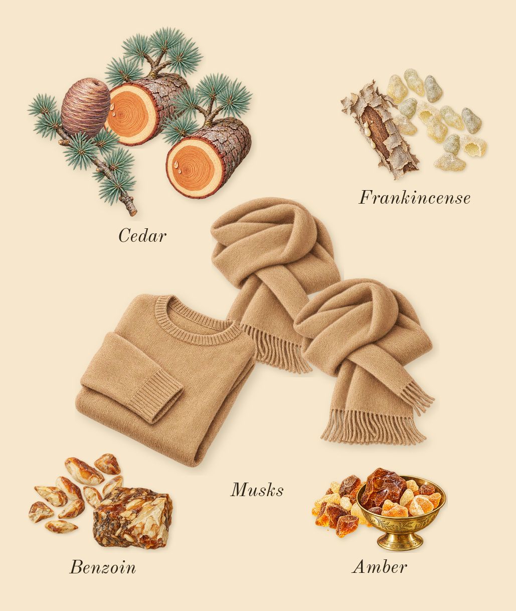 Benjoin 19, dry-down: Benzoin, Frankincense, Amber, Cedar, Musks