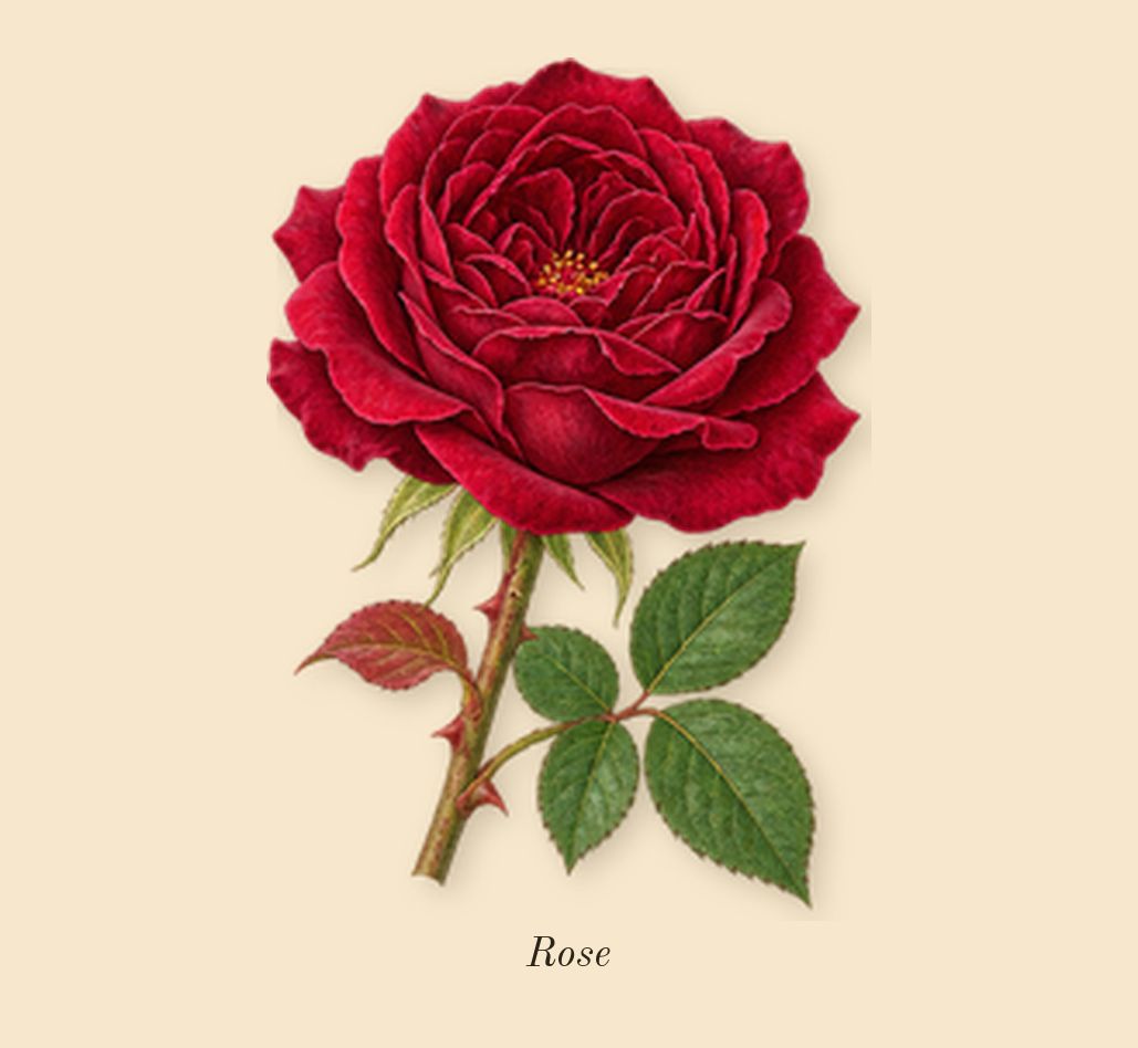 Musc 25, heart: Rose