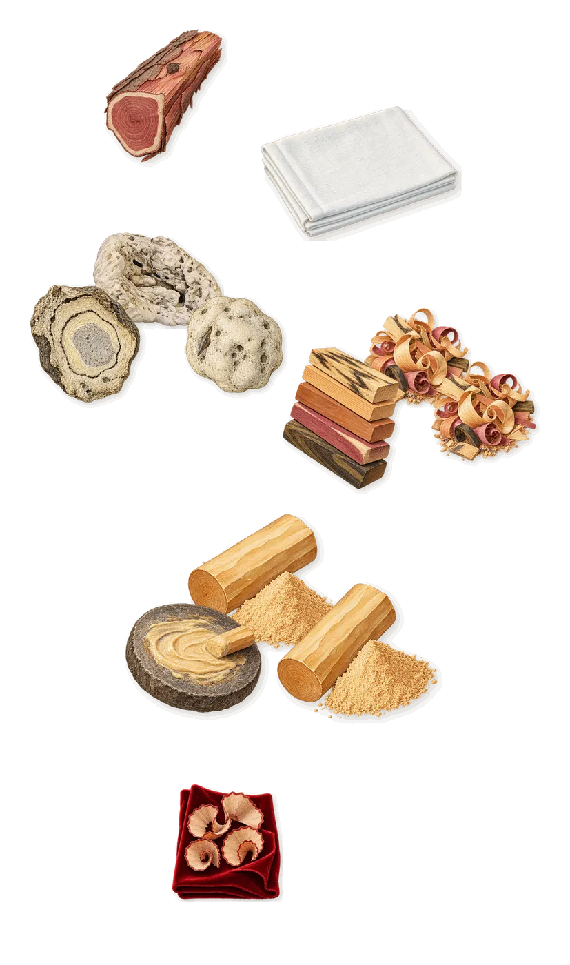 Adelphi Sun, what stays: Sandalwood, Woody notes, Cetalox (ambergris), Virginia cedar, Iso E Super (pencil shavings on velvet), Galaxolide (musk)