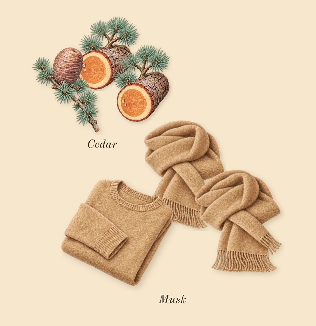 7, dry-down: Cedar, Musk