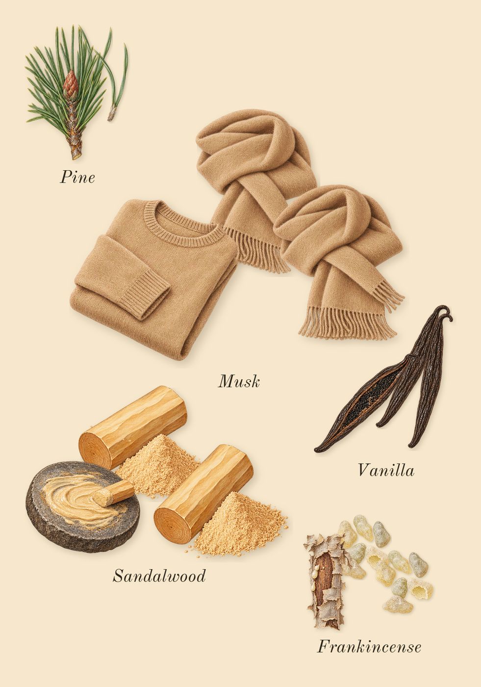 Lyric Man, dry-down: Pine, Sandalwood, Vanilla, Musk, Frankincense