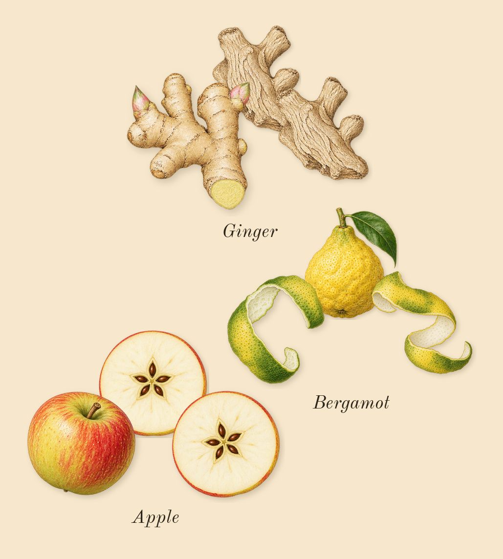 Yeah, top notes: Apple, Ginger, Bergamot