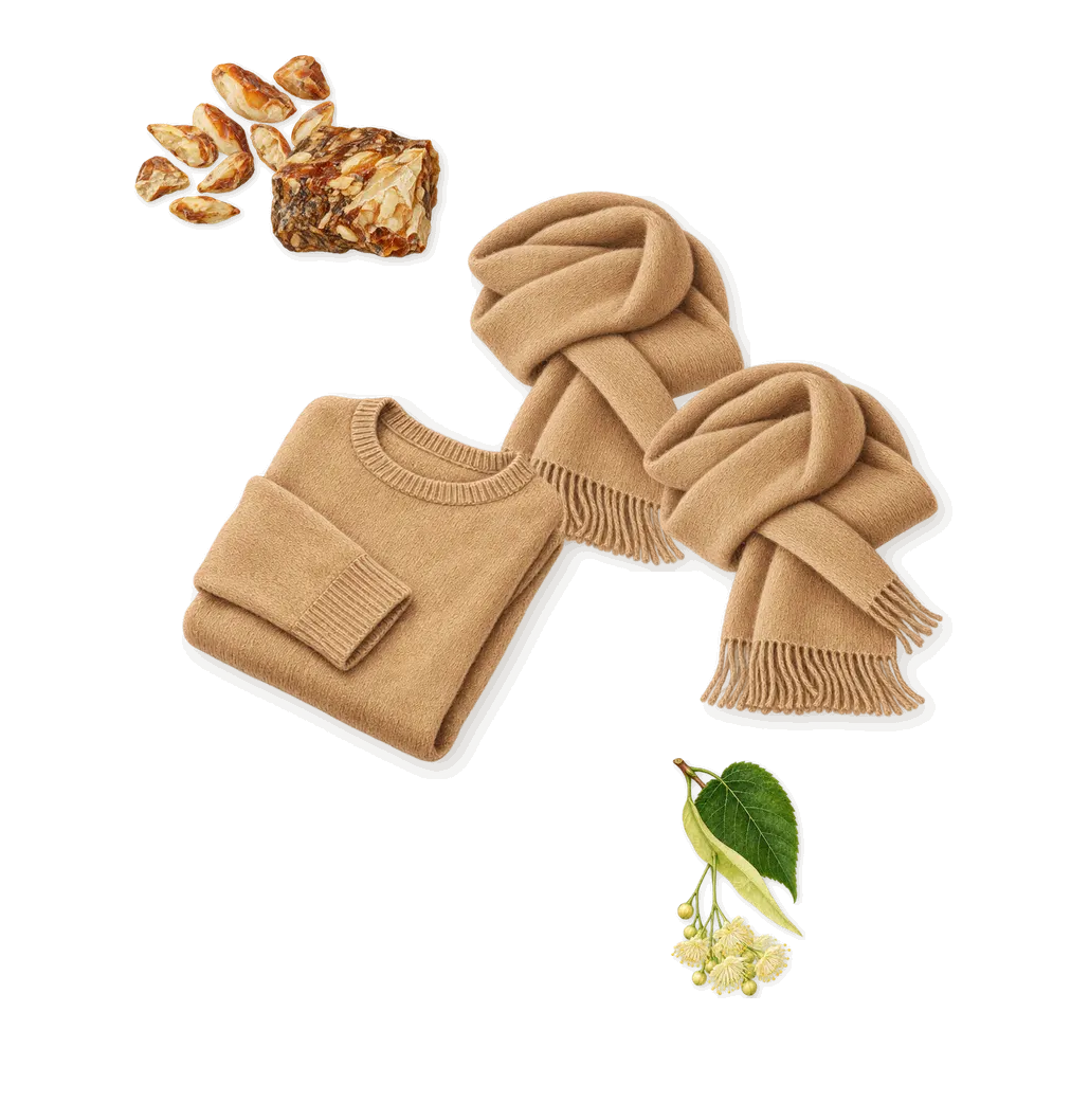 Escapade Gourmande, what stays: Musk, Benzoin, Farnesol (linden blossom)