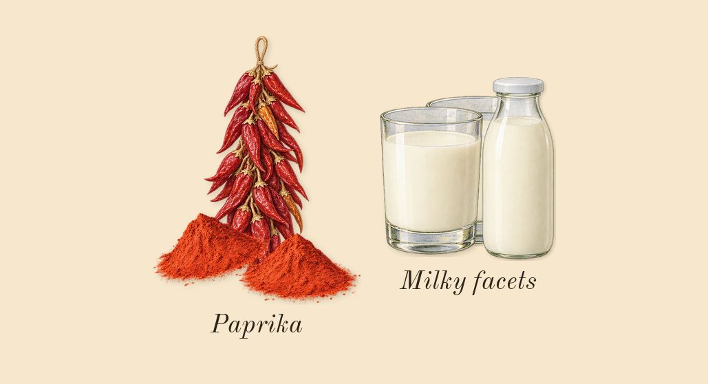 Aldebaran, heart: Paprika, Milky facets