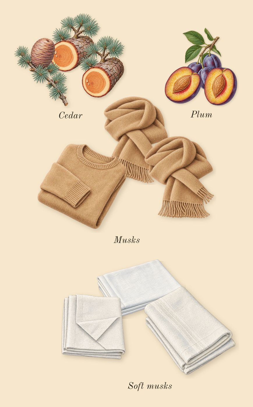 Daisy Eau So Fresh, dry-down: Musks, Cedar, Plum, Soft musks
