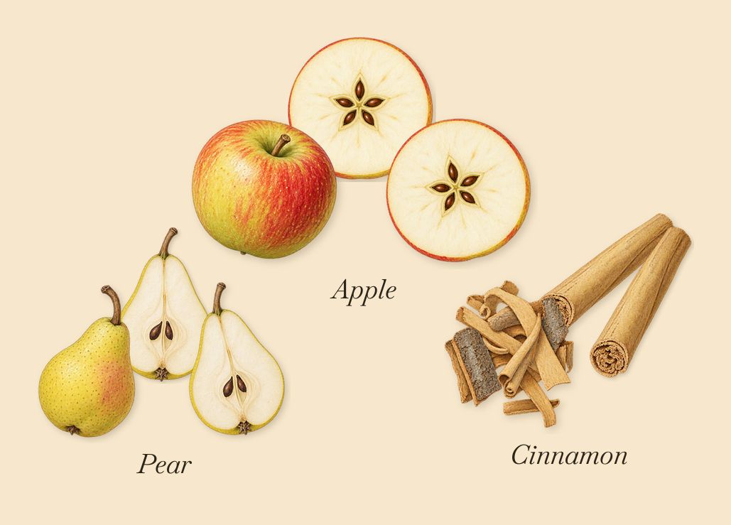 Darling Point, when you spray it: Cinnamon, Pear, Apple