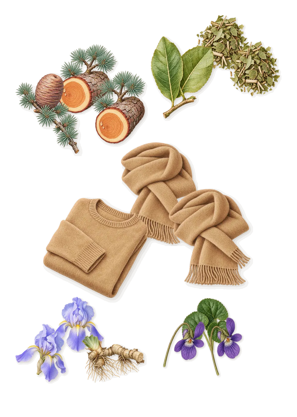 Inlé, what stays: Musk, Cedar, Violet, Mate, Iris