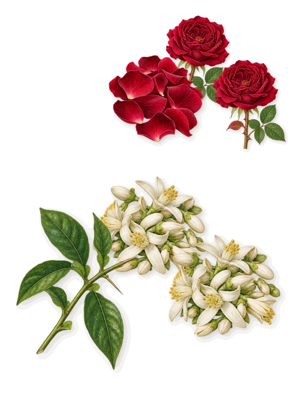 Sherwood, as it settles: Bitter orange, Rose