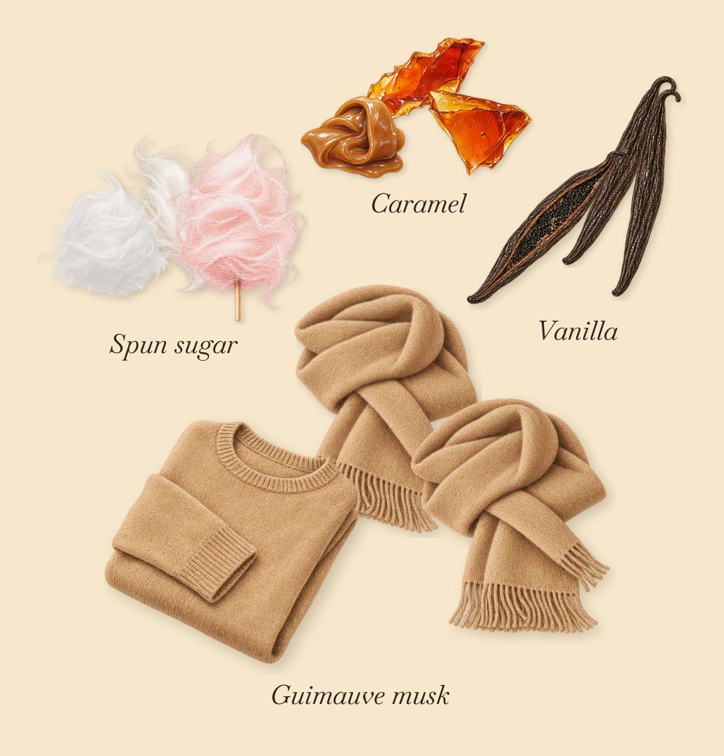 Sintra, what stays: Vanilla, Caramel, Guimauve musk, Spun sugar