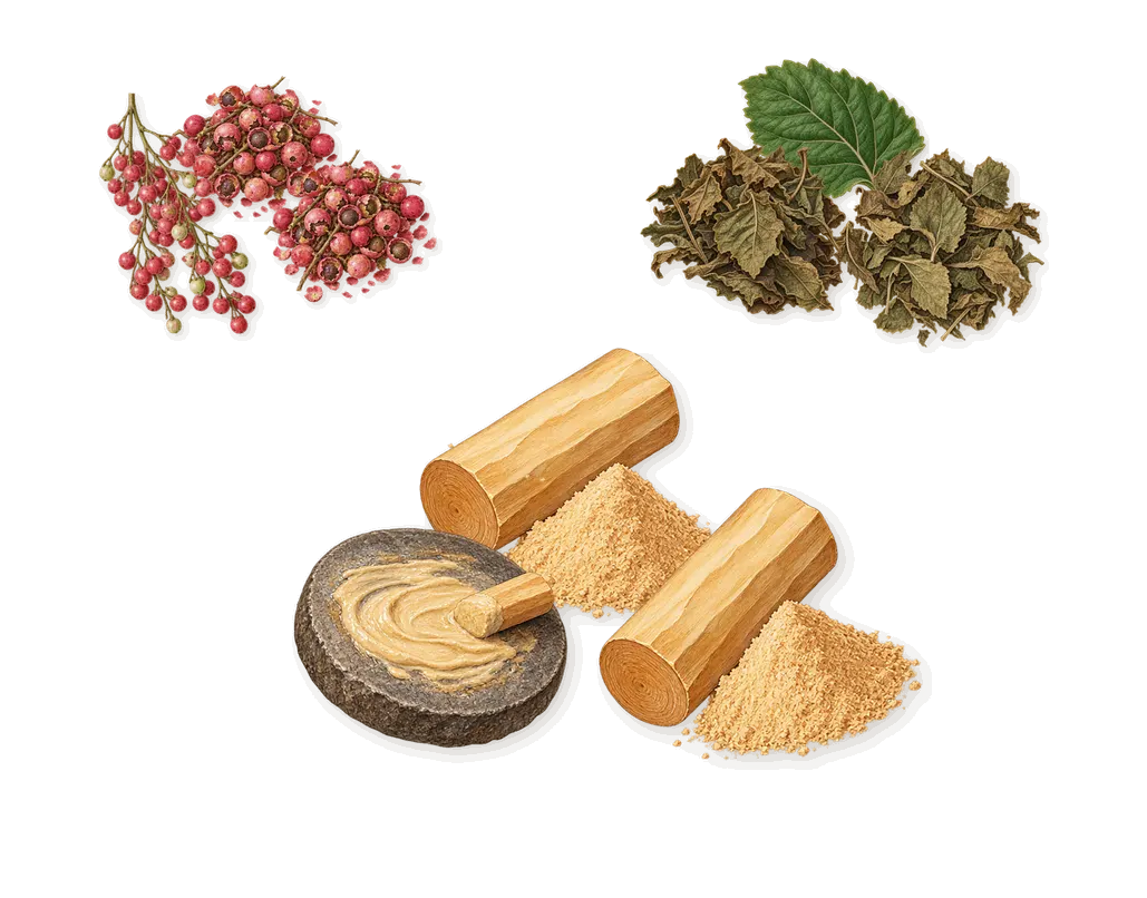 Counterplay, what stays: Sandalwood, Patchouli, Pink pepper