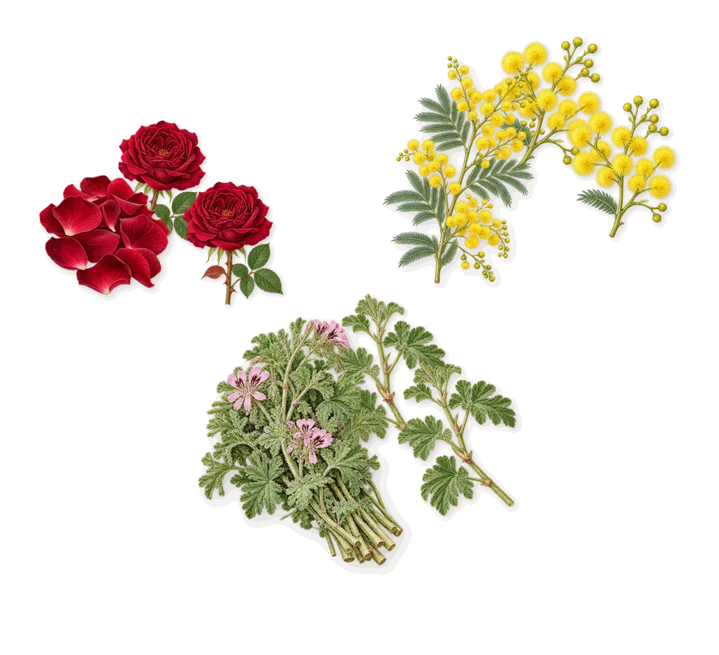 French Defense, as it settles: Geranium, Rose, Mimosa