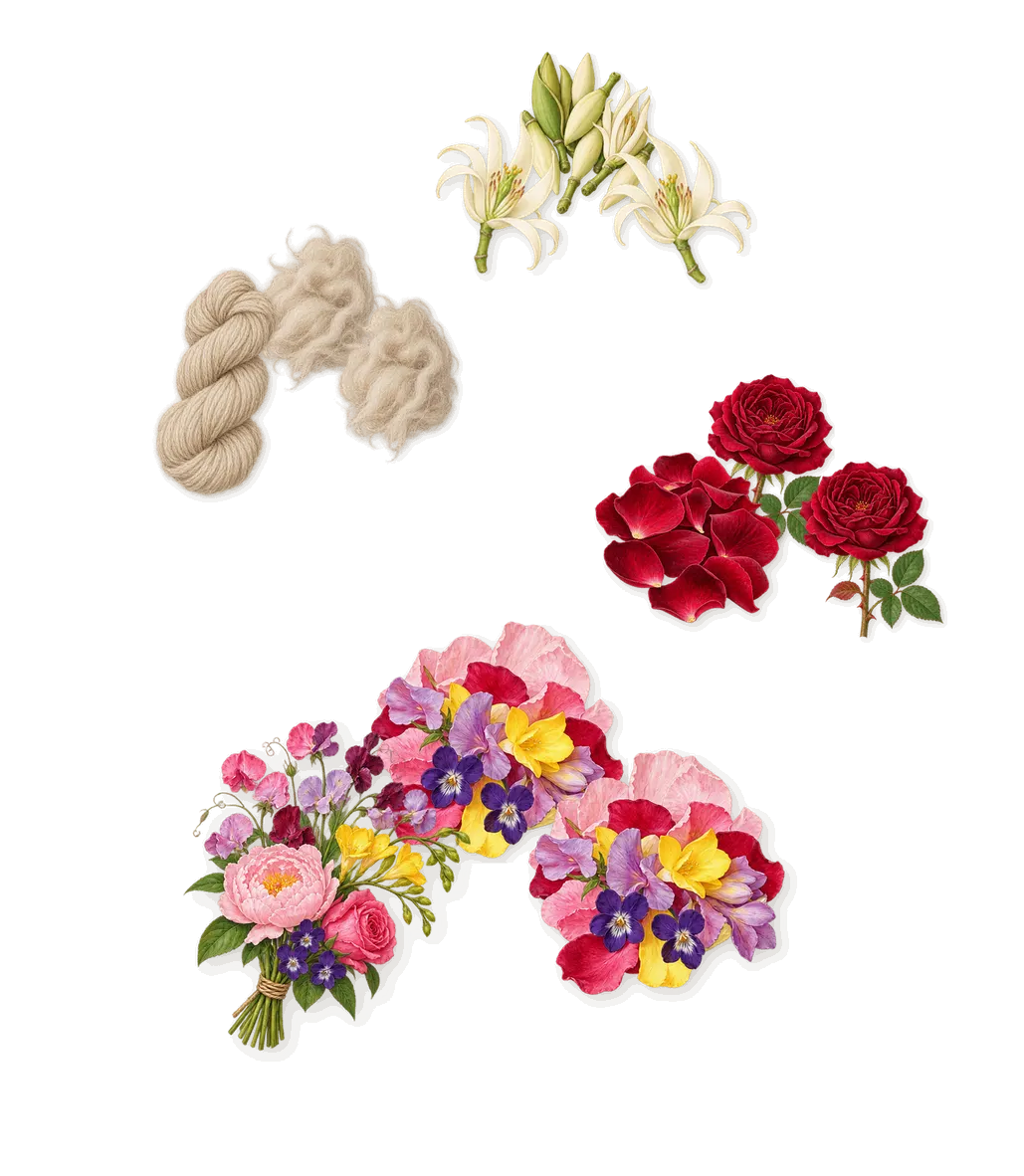Toy Boy, as it settles: Rose, Flax flowers, Cashmeran (cashmere wood), Magnolia