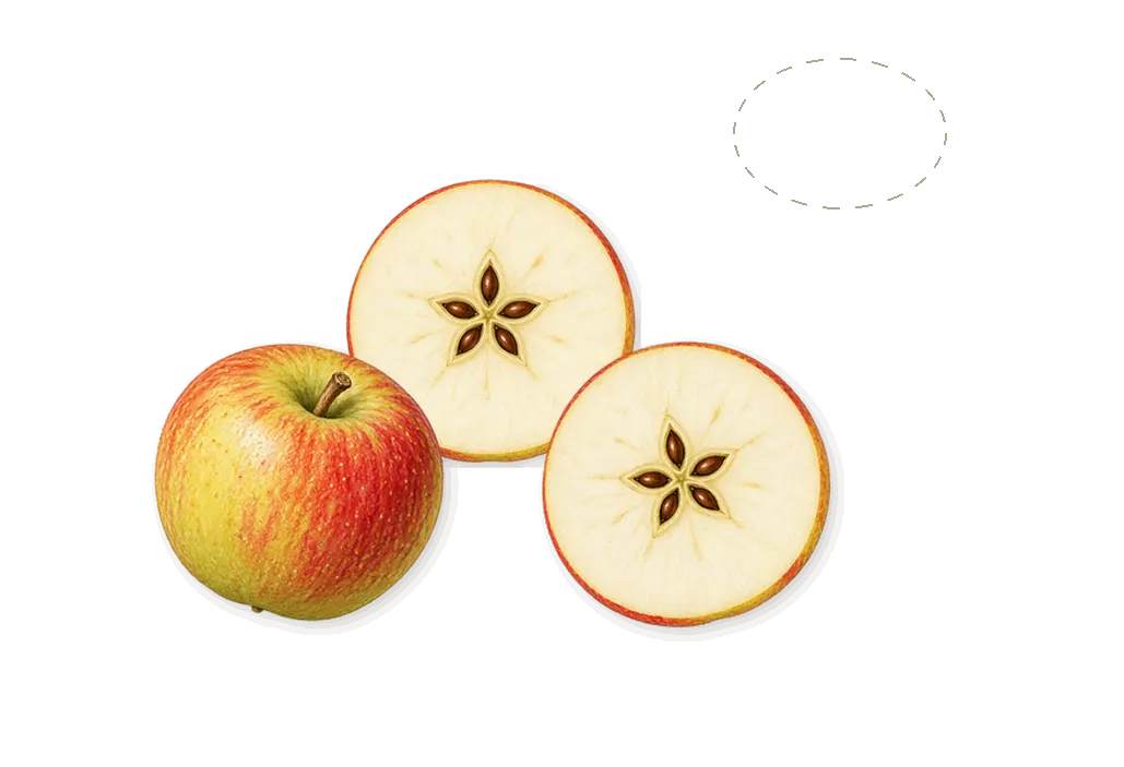 Blue Sail, when you spray it: Cool green leaf, Apple