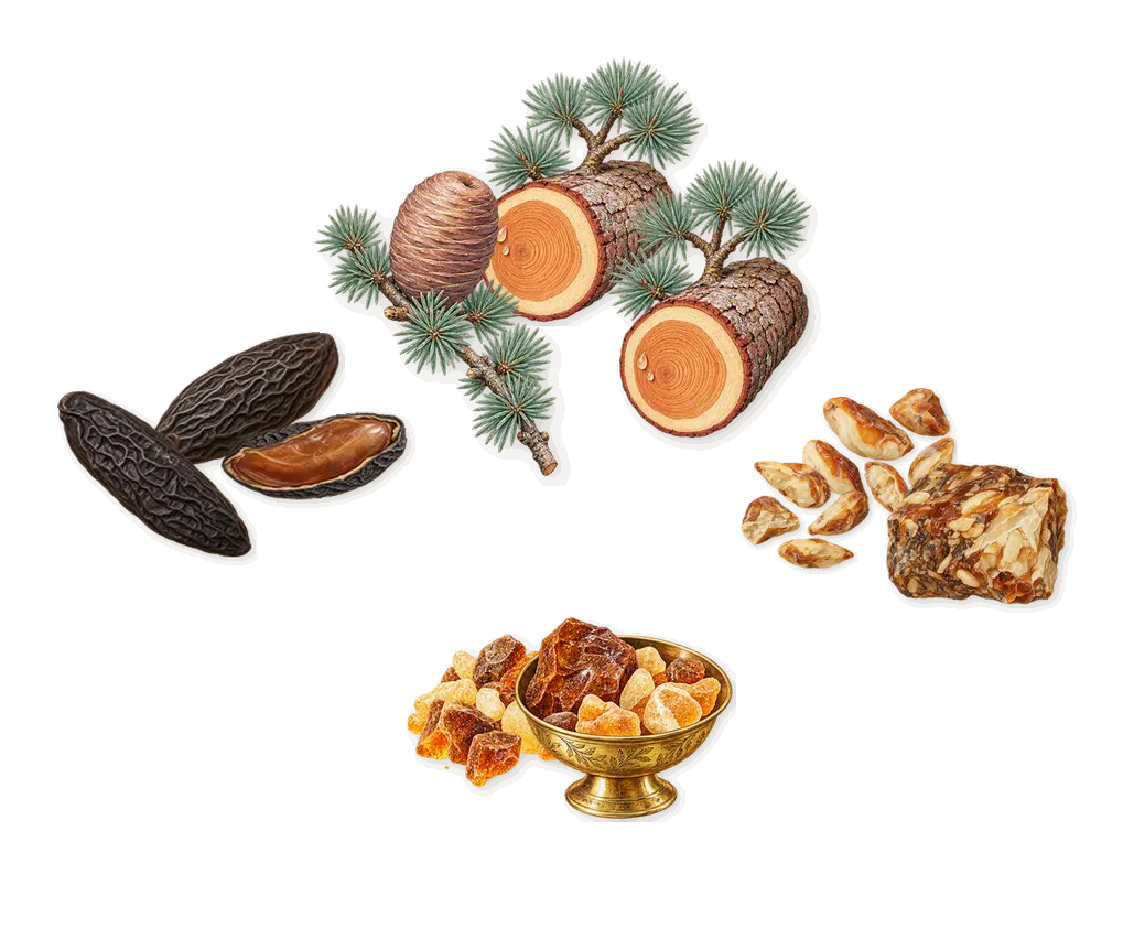 Sculpture Homme, what stays: Tonka, Benzoin, Amber, Cedar