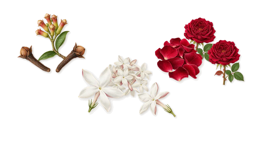 L'Air du Temps, as it settles: Rose, Jasmine, Clove