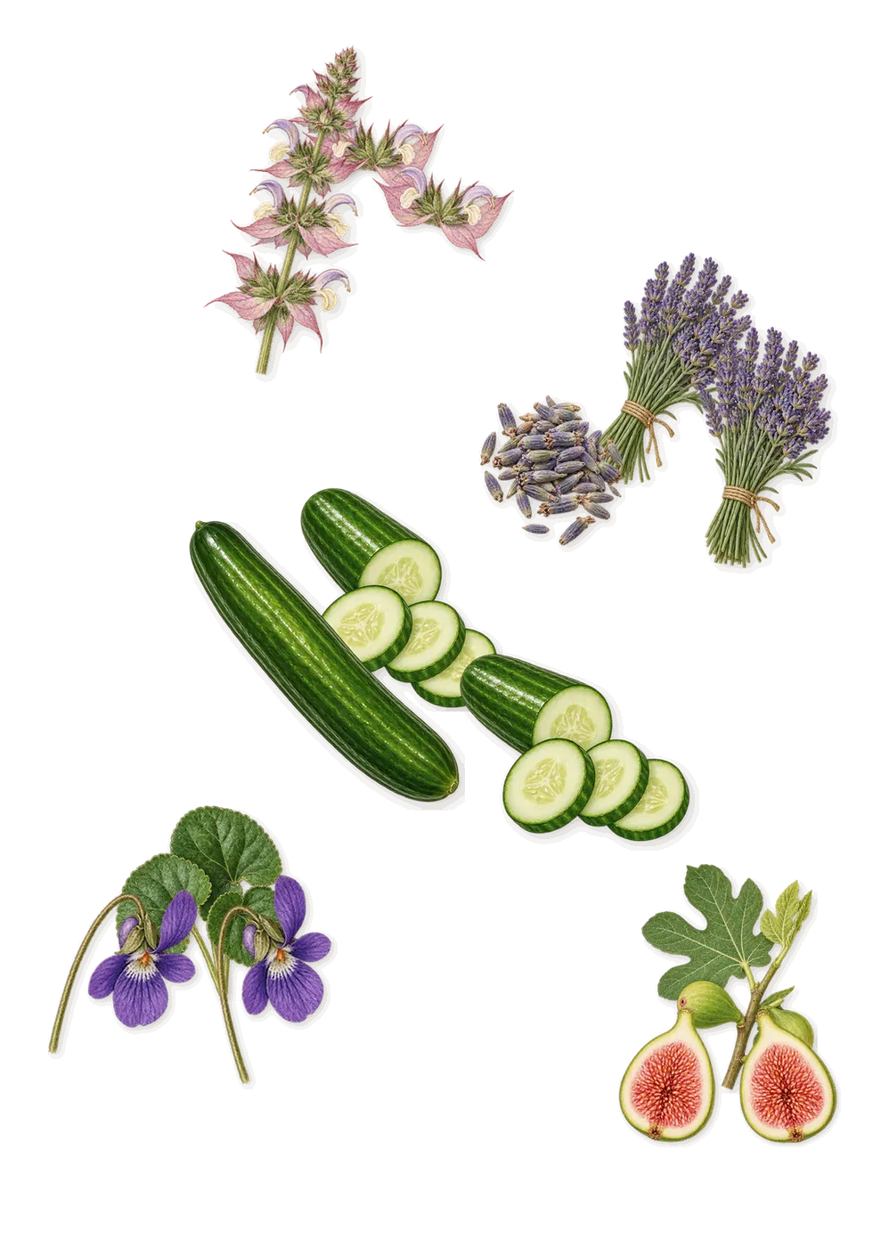 Sh**ty Day, as it settles: Fig, Clary sage, Violet, Lavender, Cucumber
