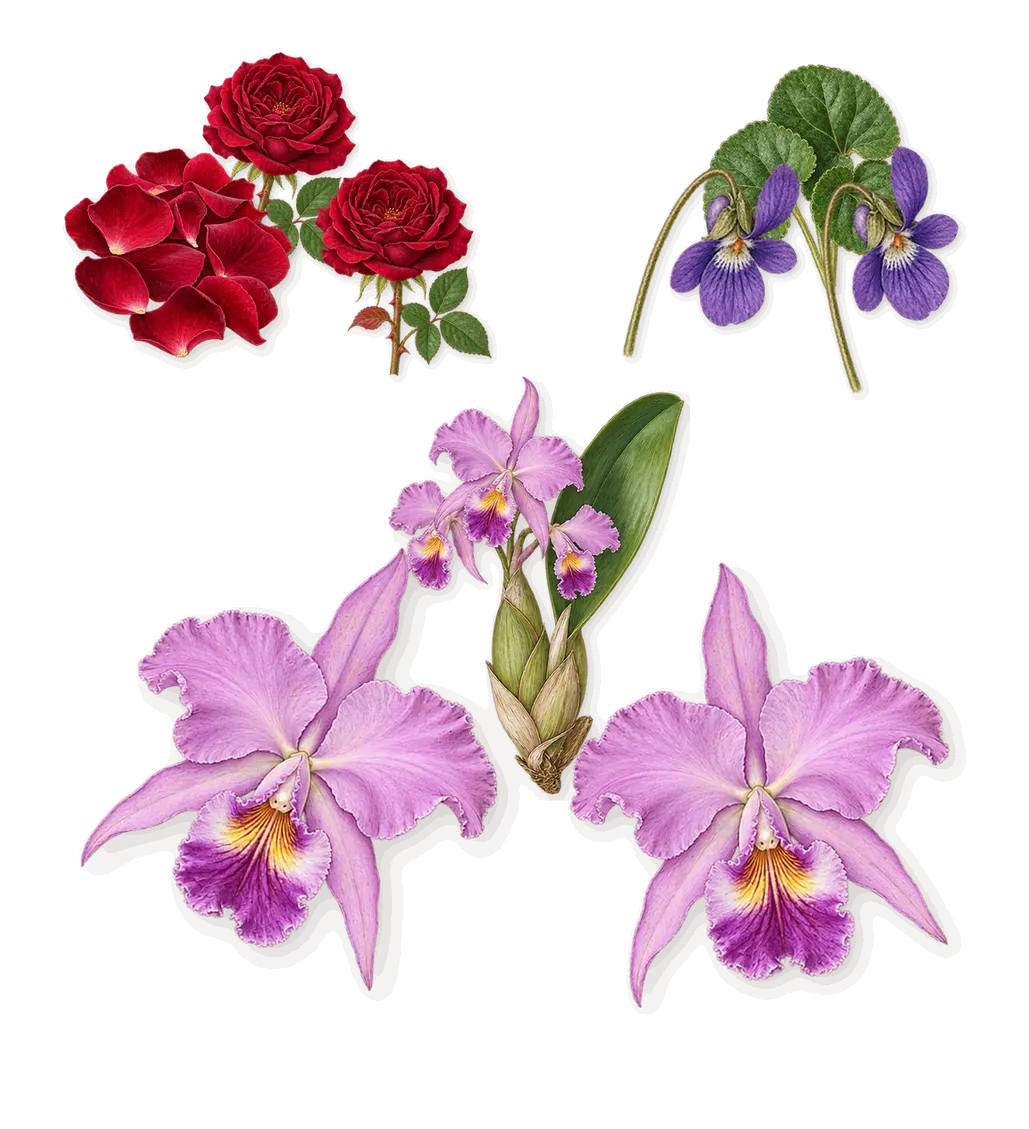 Gold Rush, as it settles: Orchid, Violet, Rose