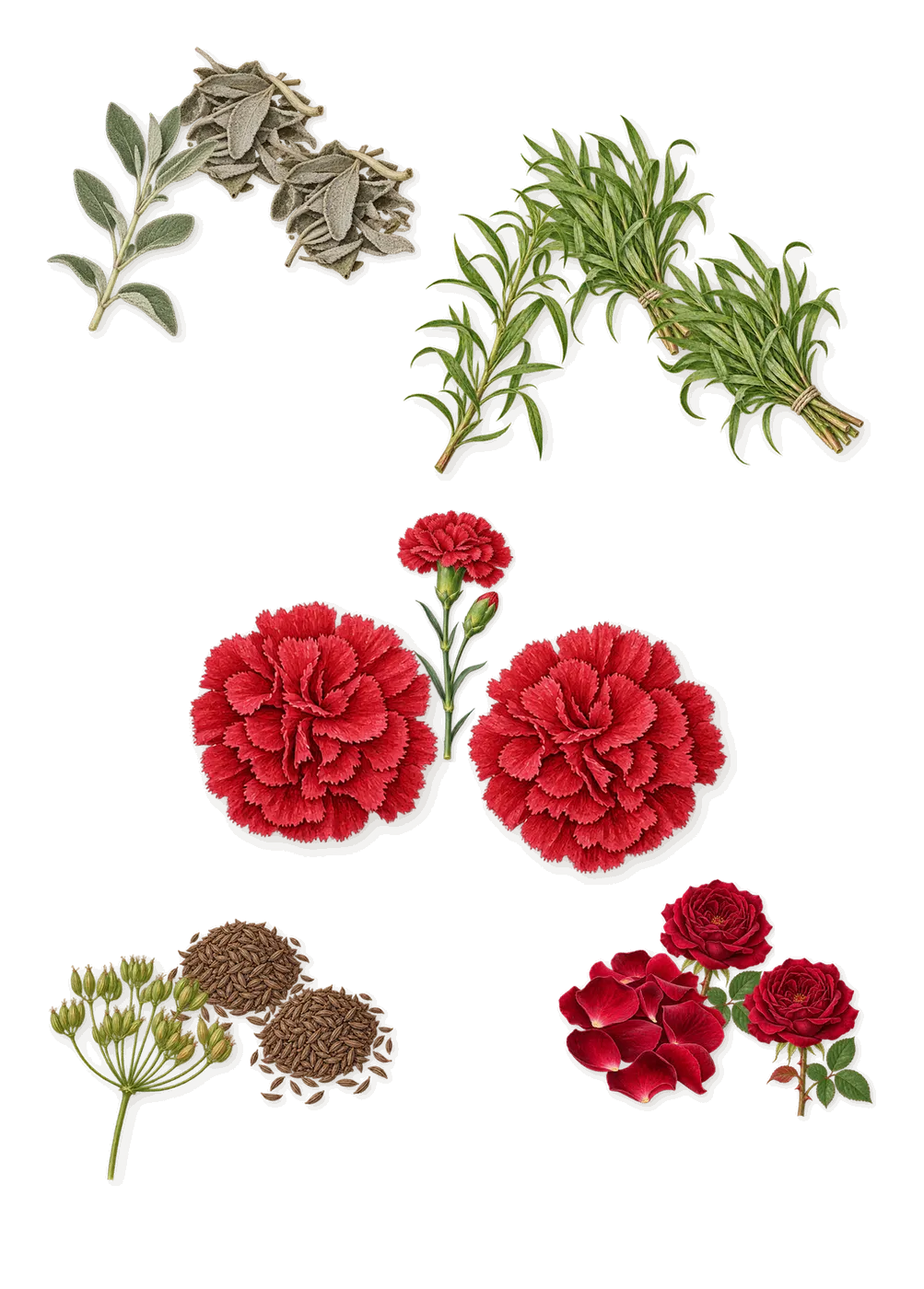Reserve for Men, as it settles: Rose, Tarragon, Carnation, Sage, Caraway