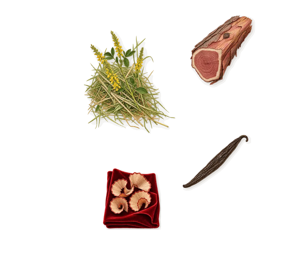 Luna Rossa Carbon, what stays: Virginia cedar, Iso E Super (pencil shavings on velvet), Coumarin (new-mown hay), Vanillin (vanilla)