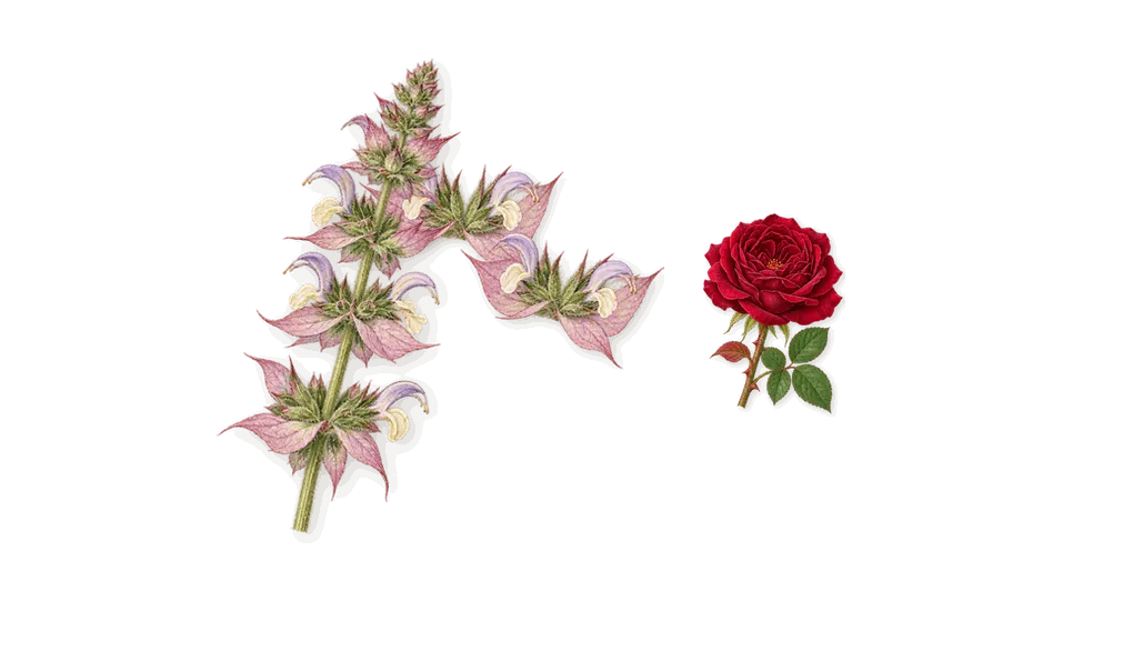 Luna Rossa, as it settles: Clary sage, Citronellol (rose)
