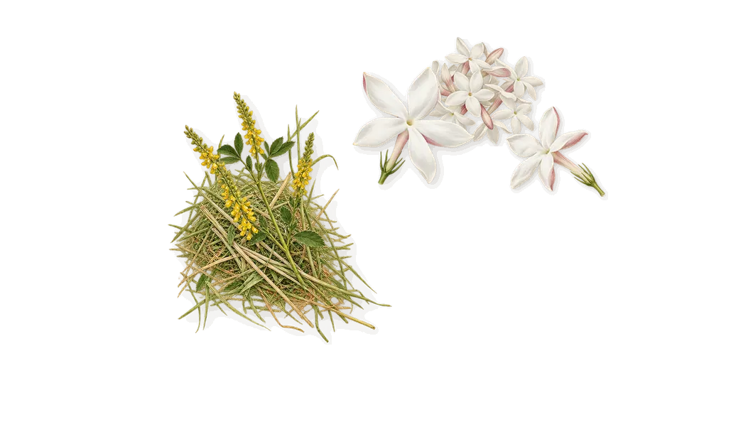 Fame, what stays: Jasmine, Coumarin (new-mown hay)