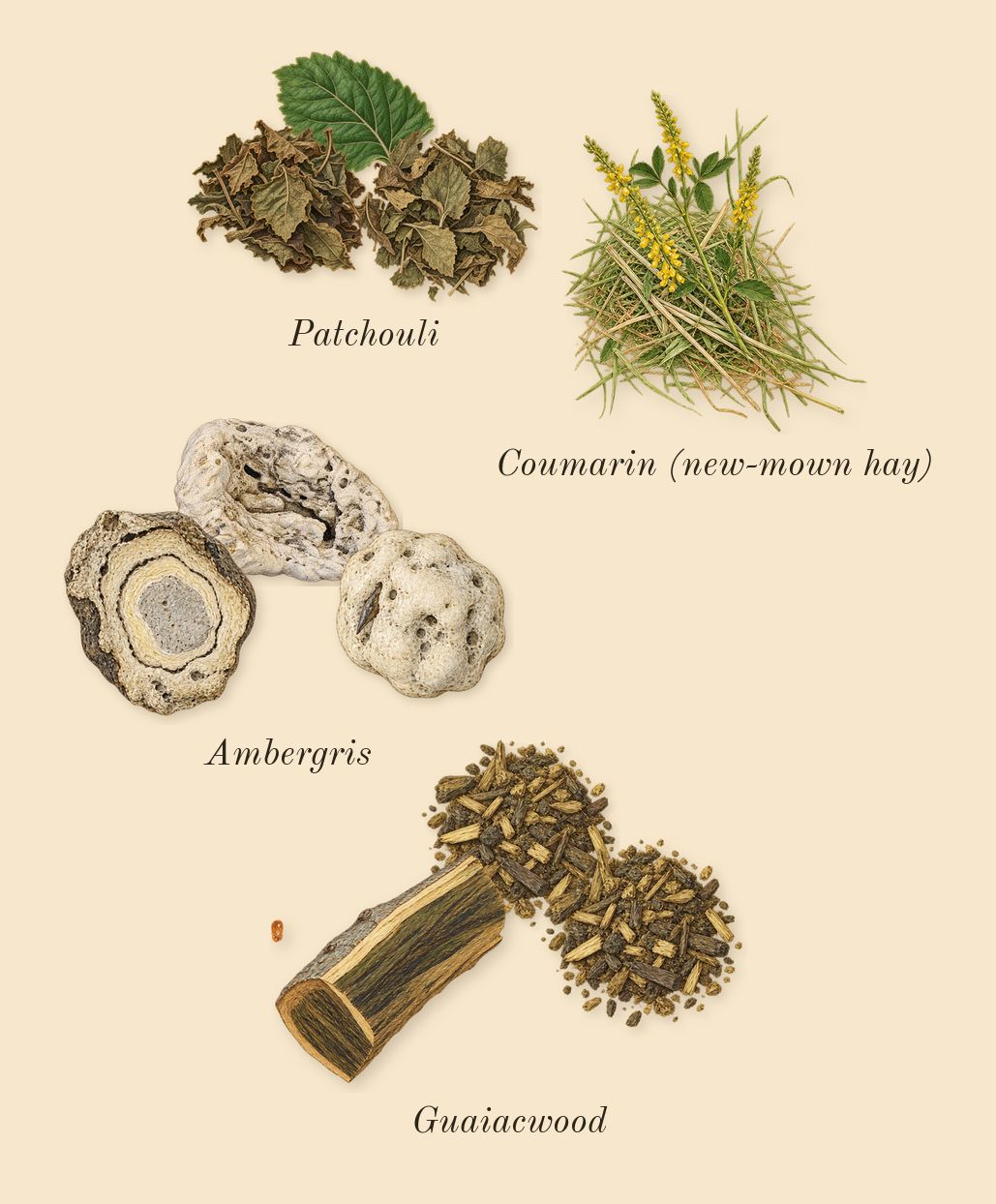 Invictus, dry-down: Guaiacwood, Patchouli, Ambergris, Coumarin (new-mown hay)